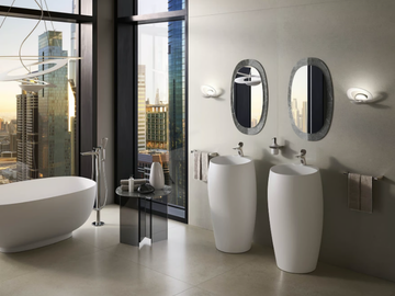 RAK-CLOUD - Freestanding ceramic washbasin by RAK Ceramics - view 2